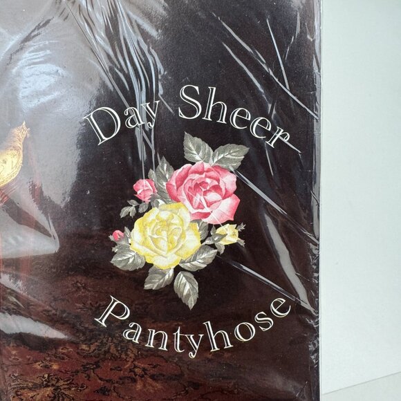 Vtg Sealed Karin Morgan Collection Off Black Tall Day Sheer Pantyhose Prop READ - Picture 8 of 11